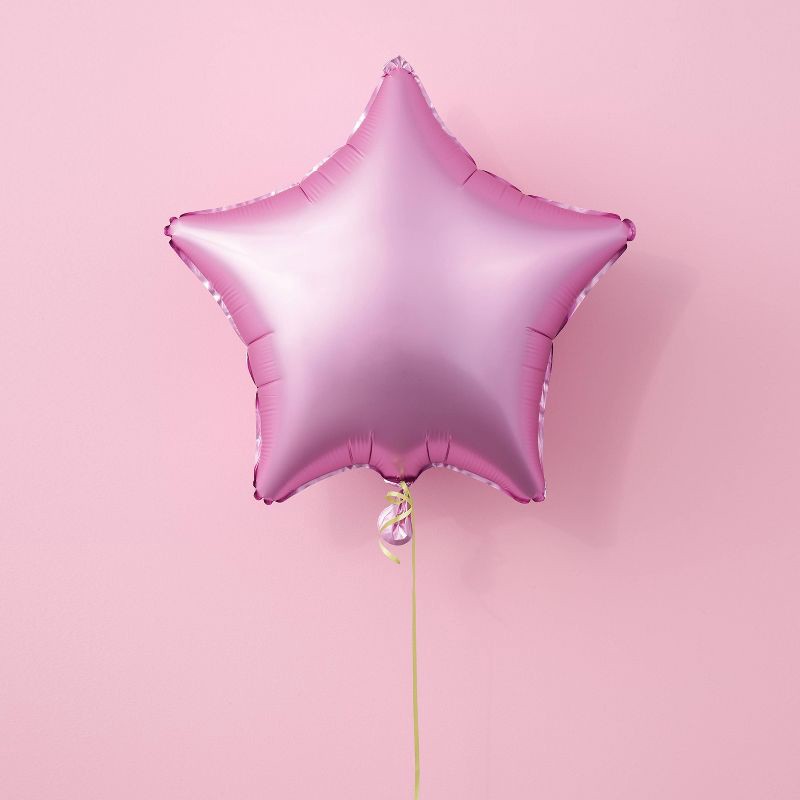 slide 2 of 4, Star Foil Balloon Pink - Spritz™, 1 ct