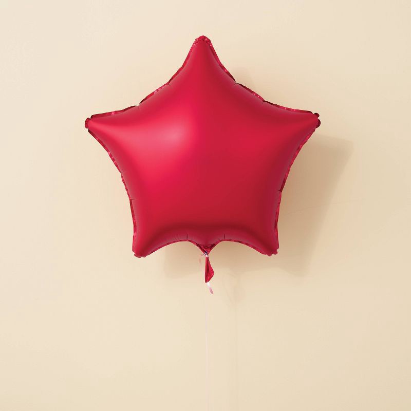slide 2 of 4, Star Foil Balloon Red - Spritz™, 1 ct