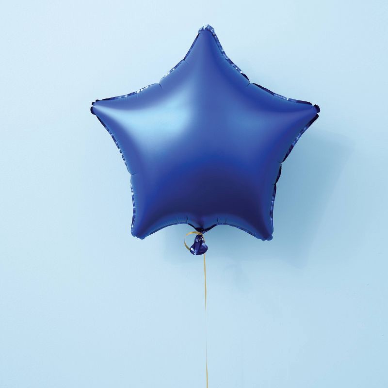 slide 2 of 4, Star Foil Balloon Navy Blue - Spritz™, 1 ct