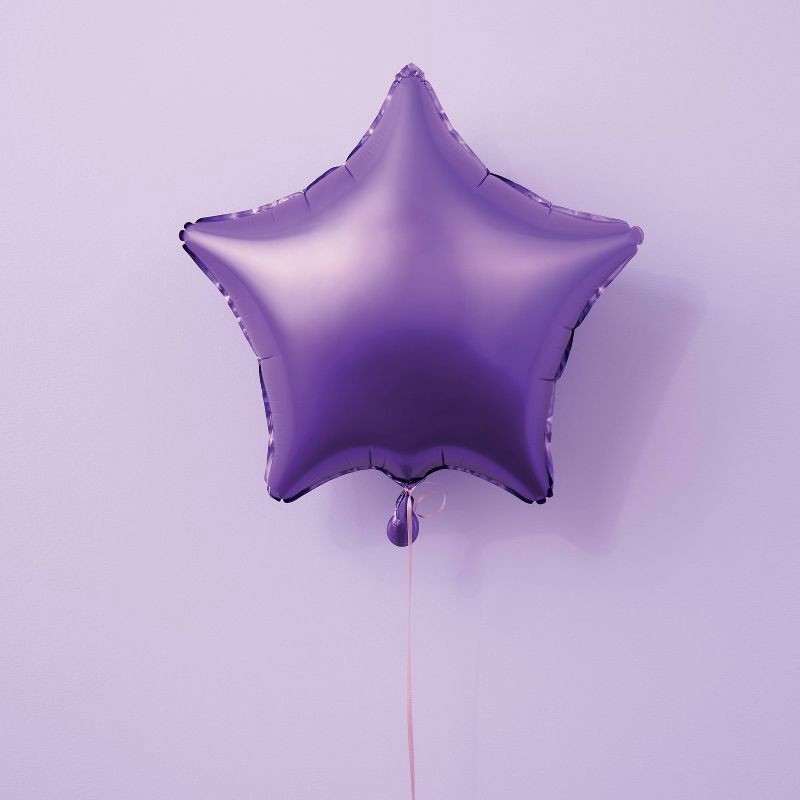 slide 2 of 4, Star Foil Balloon Purple - Spritz™, 1 ct