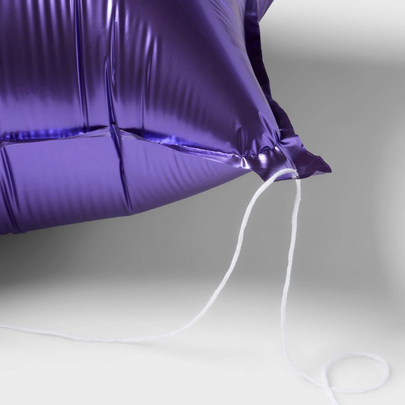 slide 3 of 4, Star Foil Balloon Purple - Spritz™, 1 ct