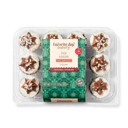 Holiday Christmas Hot Chocolate Mini Cupcakes - 11.5oz/12ct - Favorite Day™