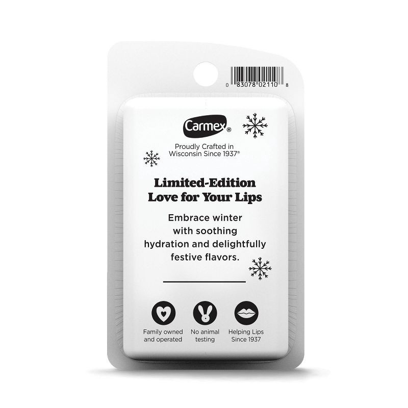slide 2 of 8, Carmex Daily Care Holiday Limited Edition Minis Lip Balm Sticks - 0.18oz/4ct, 0.18 oz, 4 ct