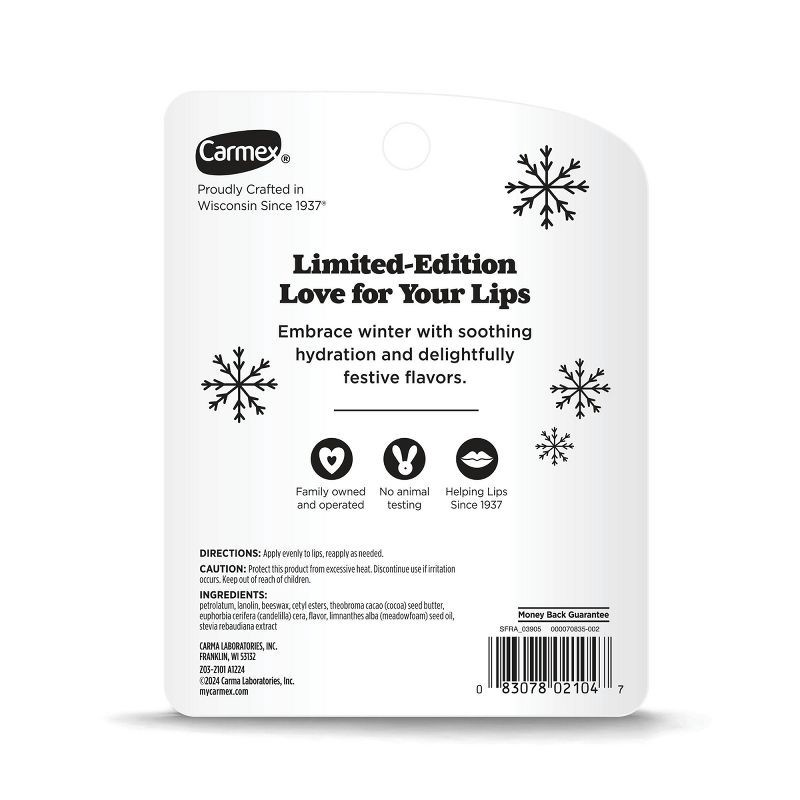 slide 2 of 8, Carmex Daily Care Holiday Limited Edition Lip Balm Sticks - 0.15oz/4ct, 0.15 oz, 4 ct
