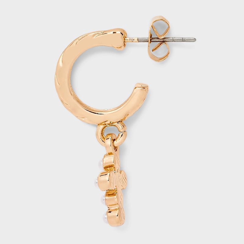 slide 3 of 3, Heart and Bow Earring Set 18pc - Wild Fable™ Gold/Red, 18 ct