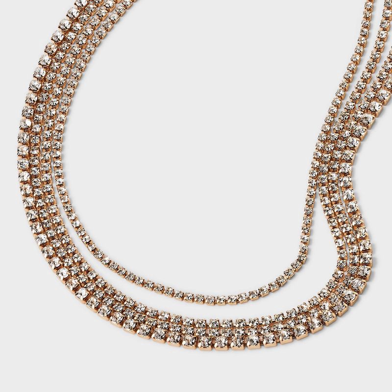 slide 4 of 4, Cupchain Multi-Strand Necklace - A New Day™ Gold, 1 ct
