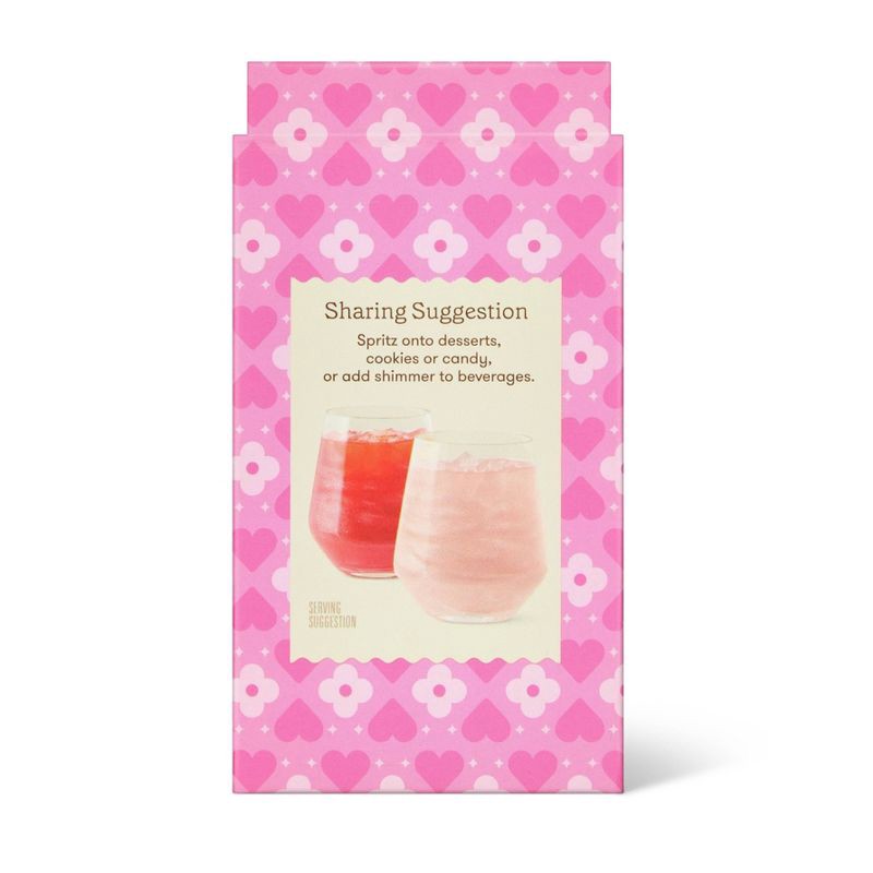 slide 3 of 5, Valentine's Pink & Red Edible Shimmer - 0.28oz - Favorite Day™, 0.28 oz