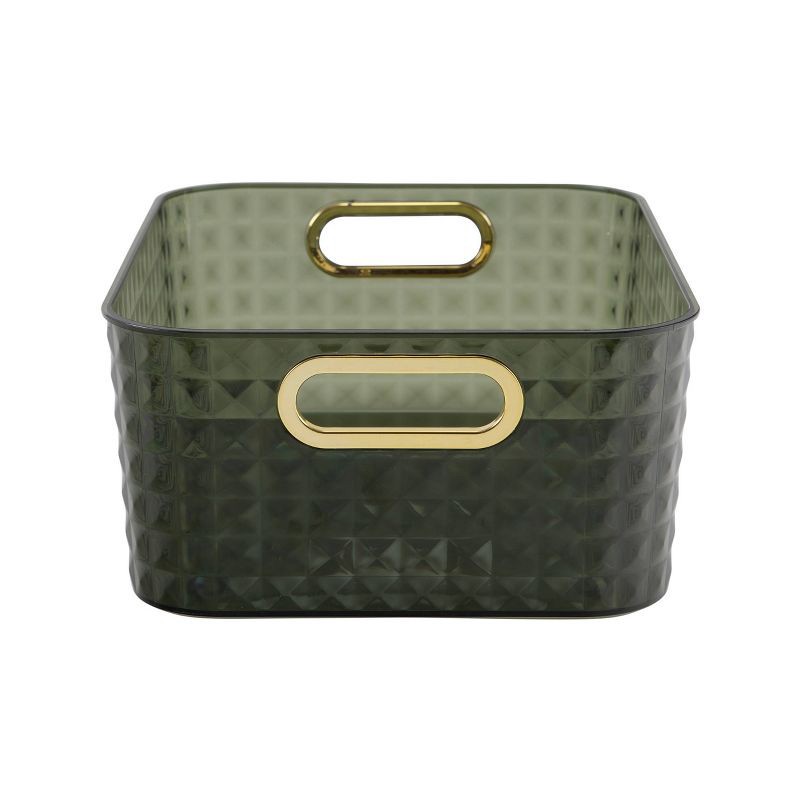 slide 2 of 4, Thinkspace Diamond Texture Bin Green, 1 ct