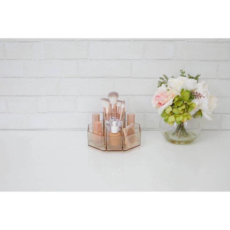 slide 2 of 4, Thinkspace Rotating Octagon Organizer Brown, 1 ct