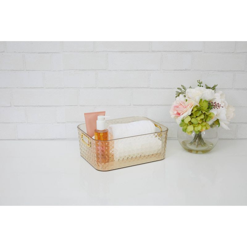 slide 2 of 4, Thinkspace Diamond Texture Bin Brown, 1 ct