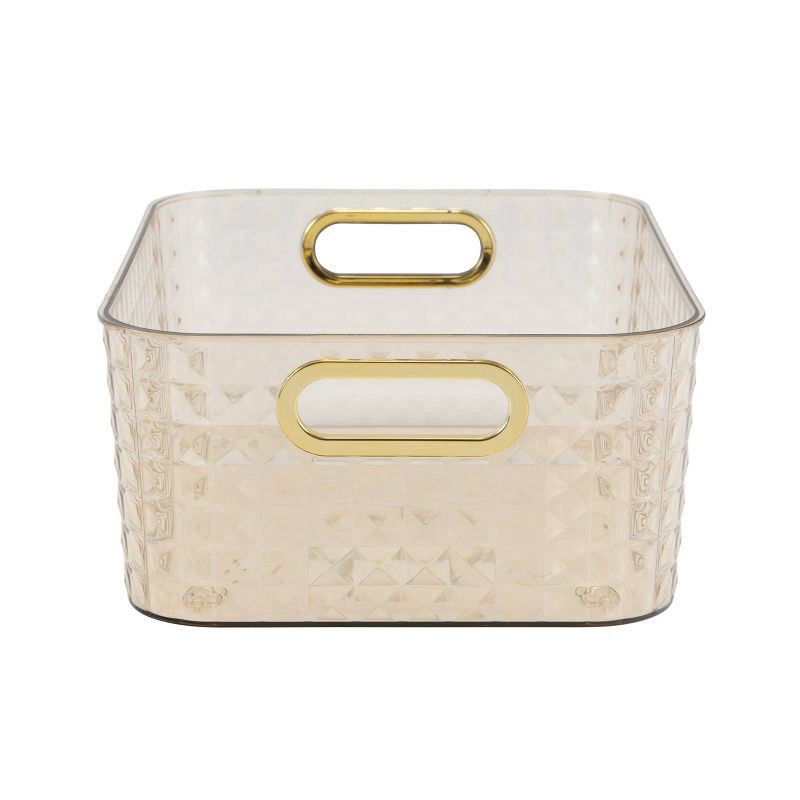 slide 3 of 4, Thinkspace Diamond Texture Bin Brown, 1 ct