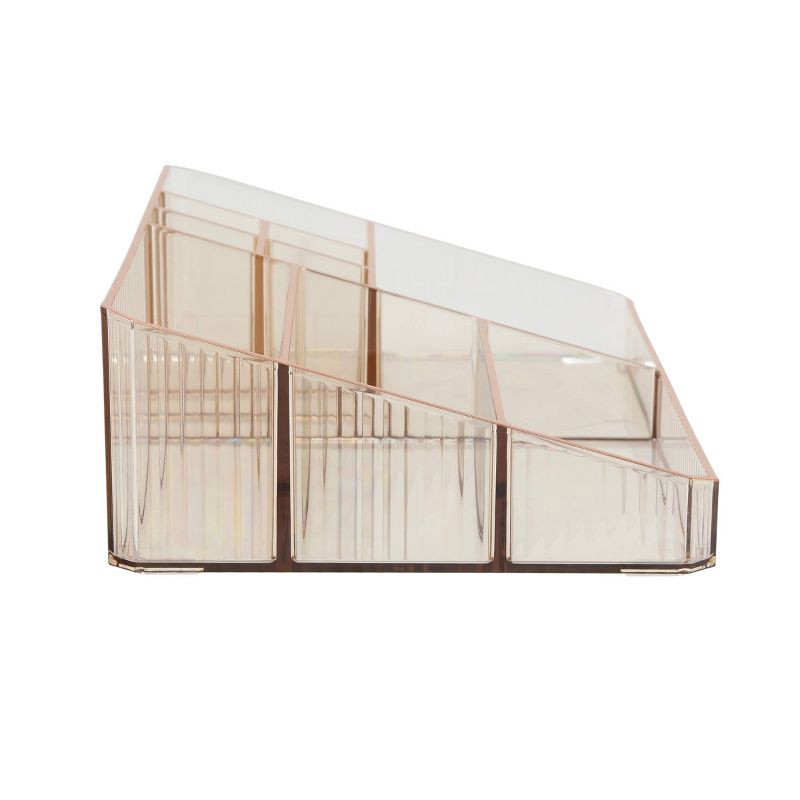 slide 3 of 4, Thinkspace 9 Compartment Organizer Ribbed Brown, 1 ct