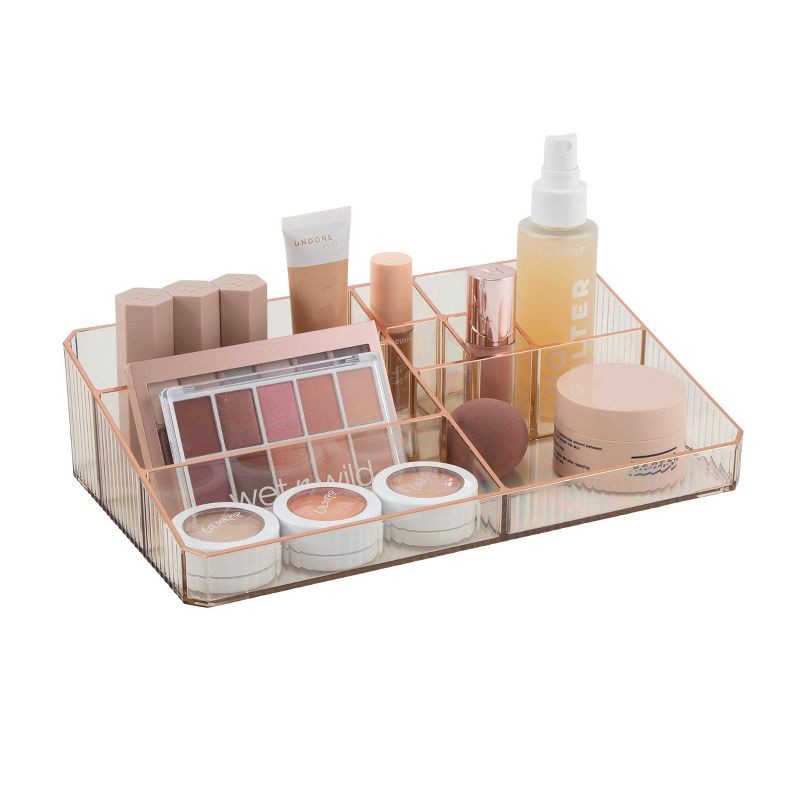 slide 4 of 4, Thinkspace 9 Compartment Organizer Ribbed Brown, 1 ct