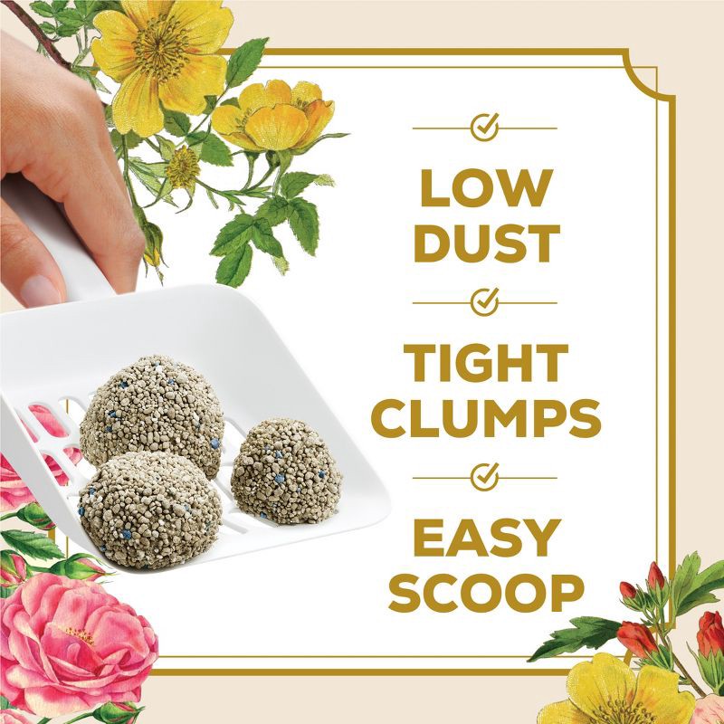 slide 5 of 8, Tidy Cats Wildflower Splendor Clumping and Scented Pail Cat Litter - 35lbs, 35 lb