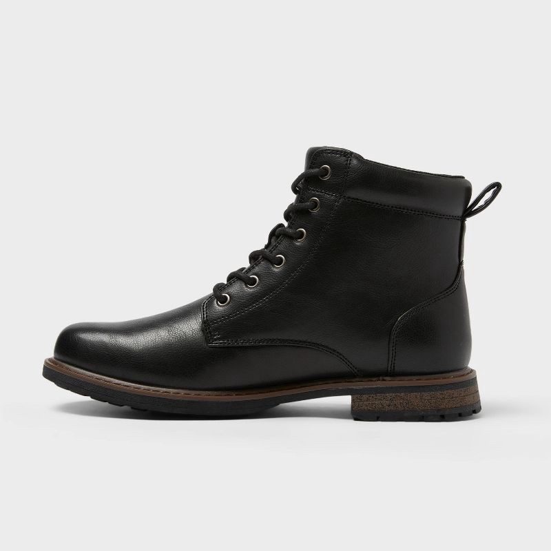 slide 2 of 3, Men's Jeffrey Combat Boots - Goodfellow & Co™ Black 13, 1 ct