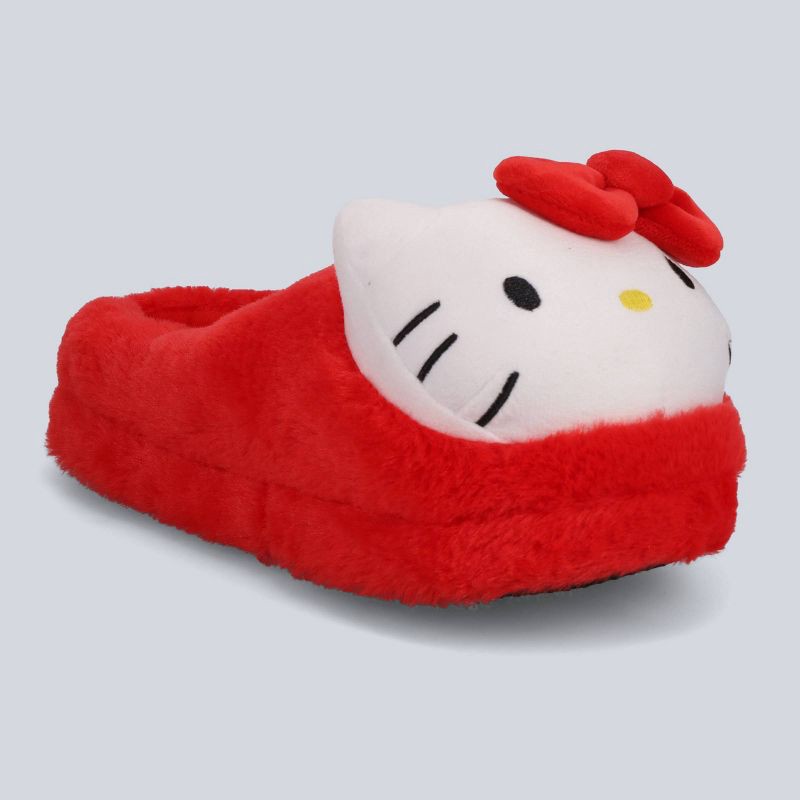 slide 3 of 4, Kids' Hello Kitty® by Sanrio® Slide Slippers – Red 2-3, 1 ct