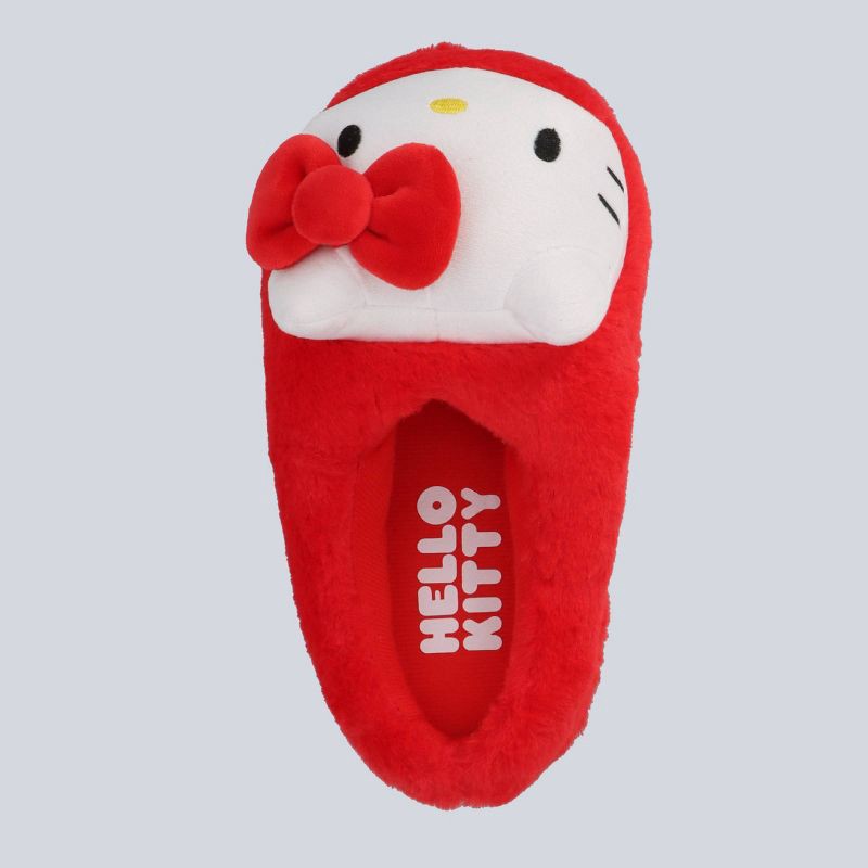 slide 4 of 4, Kids' Hello Kitty® by Sanrio® Slide Slippers – Red 2-3, 1 ct