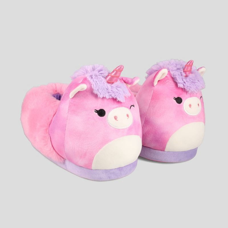 slide 3 of 5, Squishmallows Kids' Slide Slippers - Purple 2-3, 1 ct