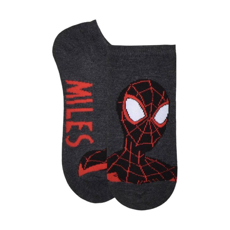 slide 4 of 6, Boys' Spider-Man No Show Socks - Red S/M, 1 ct