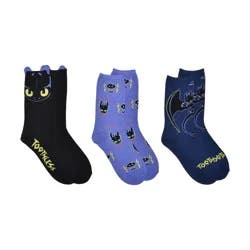 Boys' DreamWorks How to Train a Dragon Crew Socks - Black M/L