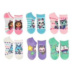 Gabby's Dollhouse Girls' Gabbey's Dollhouse No Show Socks - Light Pink S/M