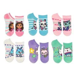 Gabby's Dollhouse Girls' Gabbey's Dollhouse No Show Socks - Light Pink S/M
