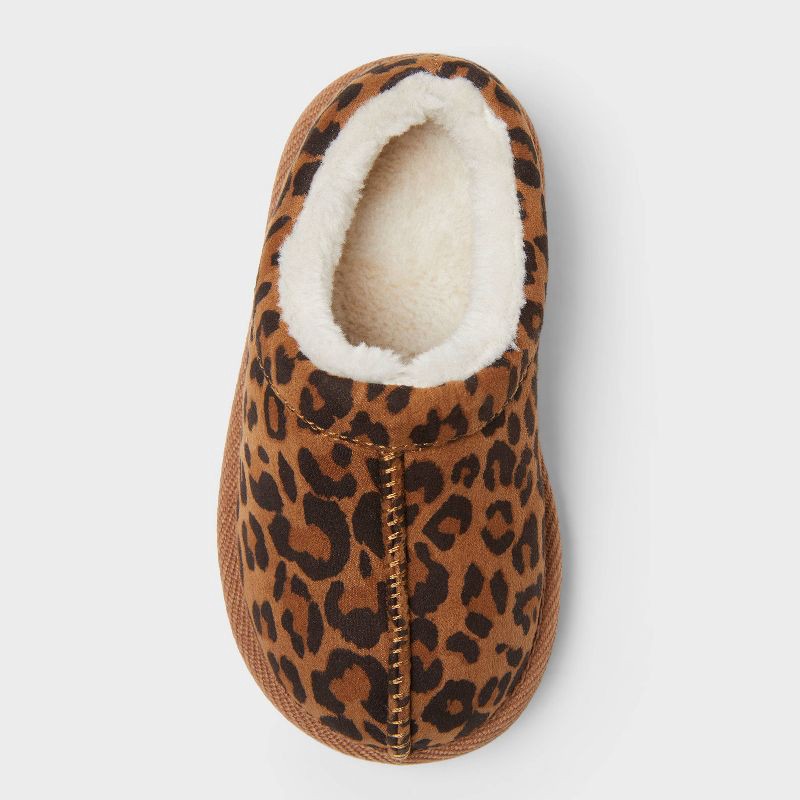 slide 3 of 4, Toddler Jude Clog Slippers - Cat & Jack™ Leopard Brown 11T, 1 ct