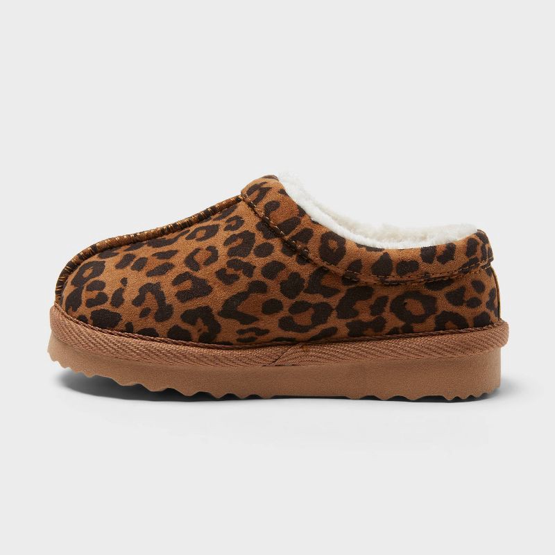 slide 2 of 4, Toddler Jude Clog Slippers - Cat & Jack™ Leopard Brown 12T, 1 ct