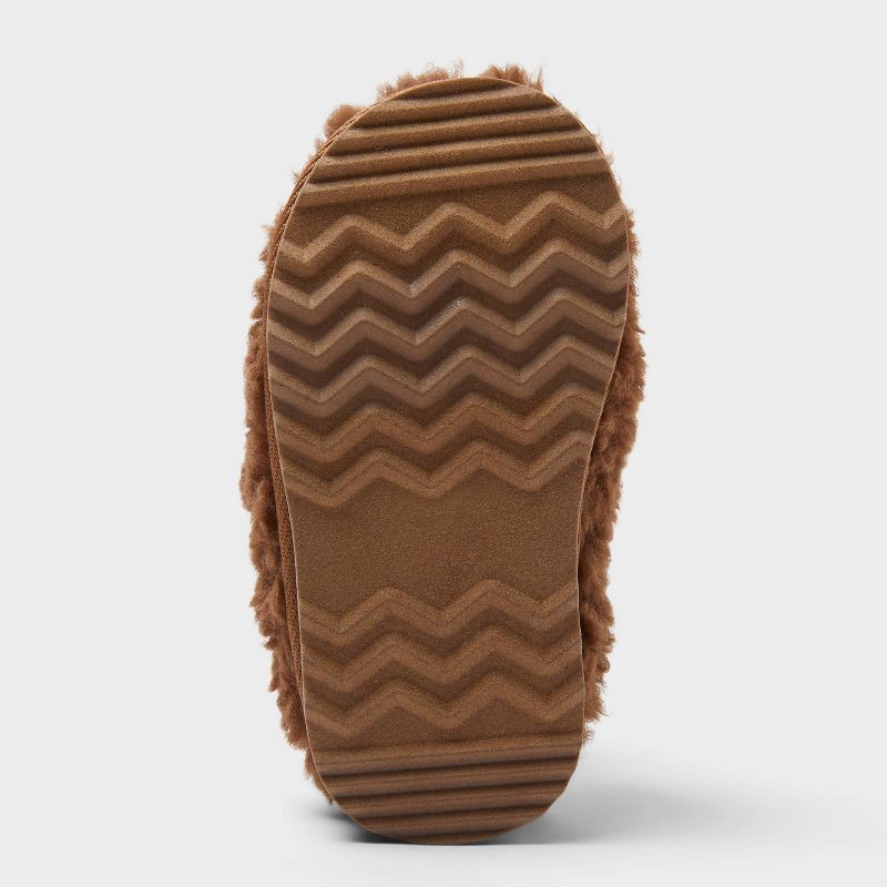 slide 3 of 3, Toddler Jude Clog Slippers - Cat & Jack™ Shearling Brown 8T, 1 ct
