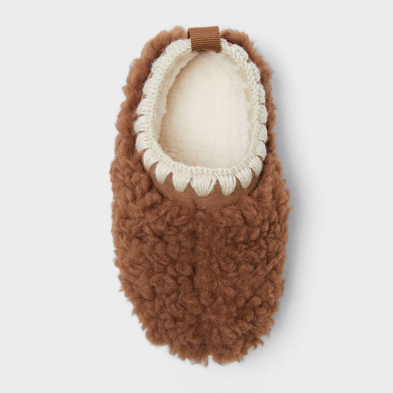 slide 2 of 3, Toddler Jude Clog Slippers - Cat & Jack™ Shearling Brown 12T, 1 ct