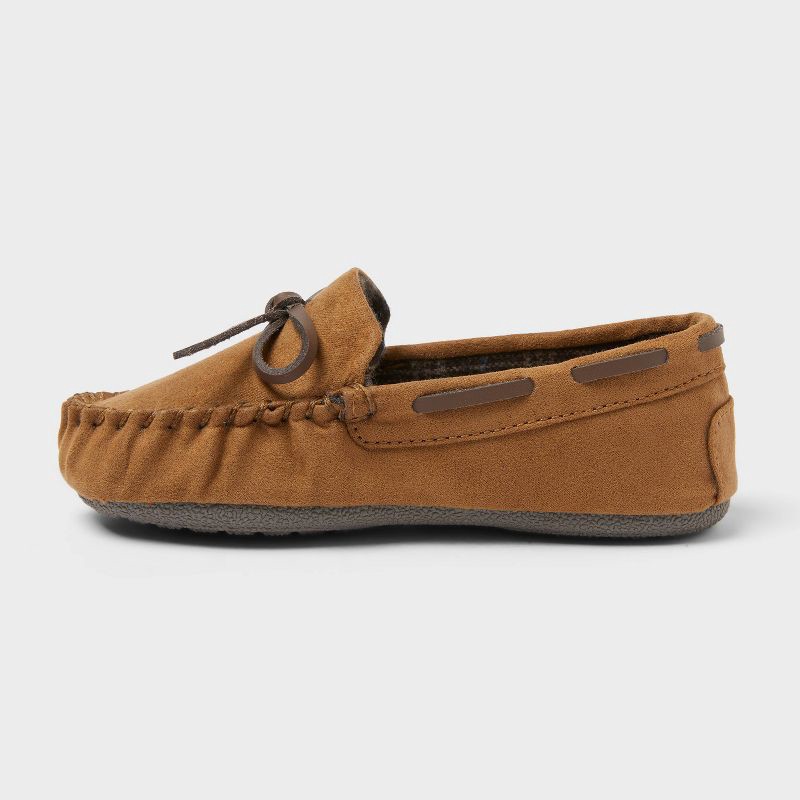 slide 2 of 4, Toddler Carter Mocassin Slipper - Cat & Jack™ Brown 5, 1 ct