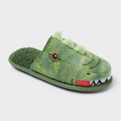 Kids' Dino Scuff Slipper - Cat & Jack™ Green 6-7
