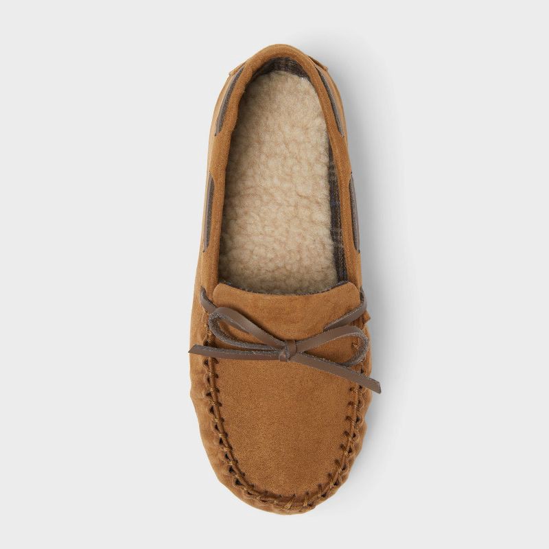 slide 3 of 4, Kids' Lionel Moccassin Slipper - Cat & Jack™ Brown™ 4, 1 ct