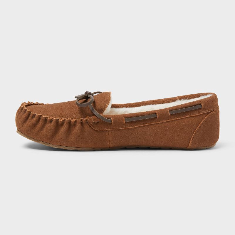slide 2 of 4, Women's Bria Moccasin Slipper - Auden™ Chestnut 6, 1 ct