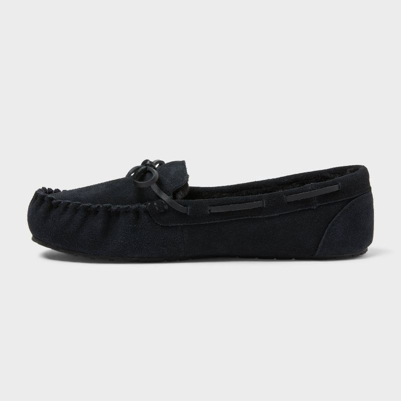 slide 2 of 4, Women's Bria Moccasin Slipper - Auden™ Black 7, 1 ct