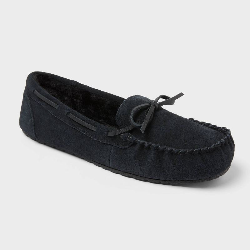 slide 1 of 4, Women's Bria Moccasin Slipper - Auden™ Black 10, 1 ct