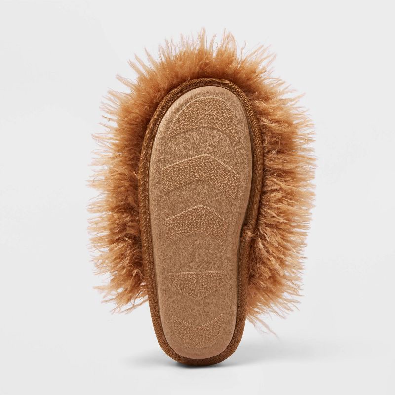 slide 4 of 4, Women's Fizz Faux Fur Slippers - Wild Fable™ Tan M, 1 ct
