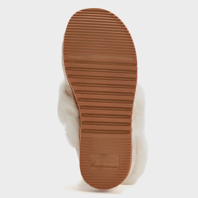 slide 4 of 5, dluxe by dearfoams Women's June Loafer Slippers - Oatmeal XL, 1 ct