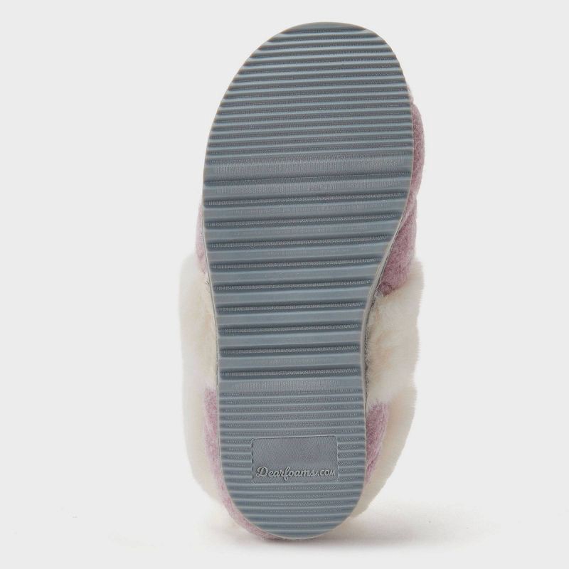 slide 4 of 6, dluxe by dearfoams Women's June Loafer Slippers - Lavender S, 1 ct