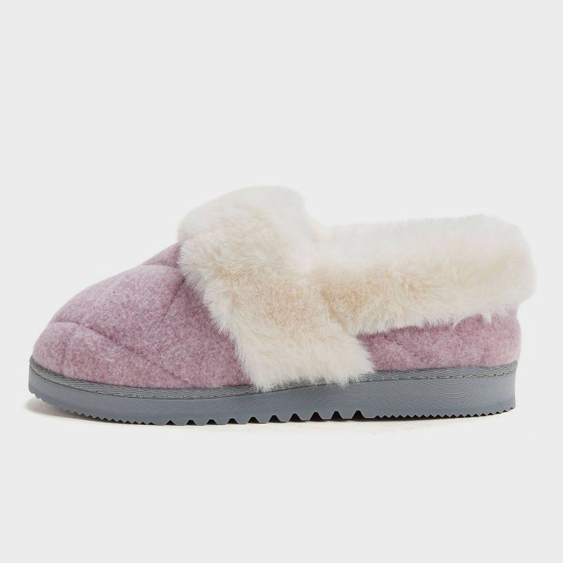 slide 2 of 6, dluxe by dearfoams Women's June Loafer Slippers - Lavender M, 1 ct
