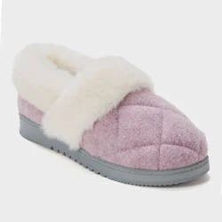 dluxe by dearfoams Women's June Loafer Slippers - Lavender XL