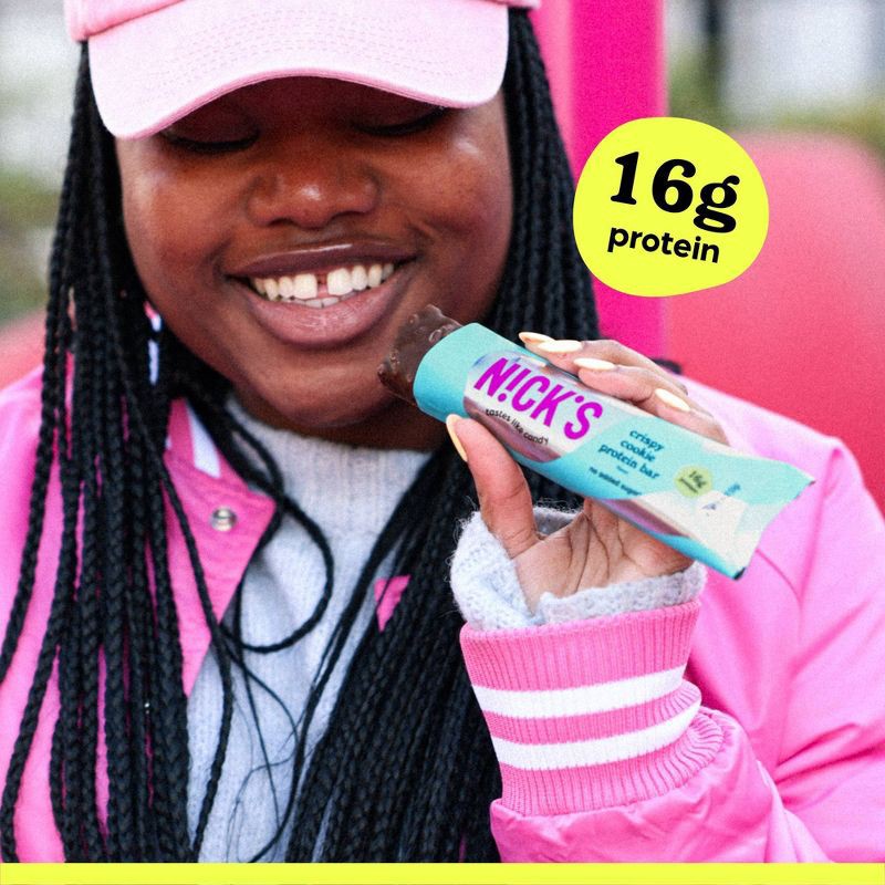 slide 3 of 6, Nick's Crispy Cookie Protein Bars - 4ct, 4 ct