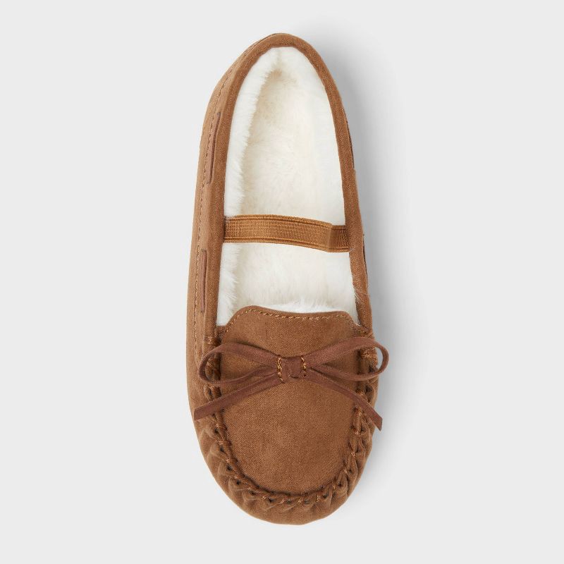 slide 3 of 4, Toddler Celina Moccasin Slipper - Cat & Jack™ Brown 11, 1 ct