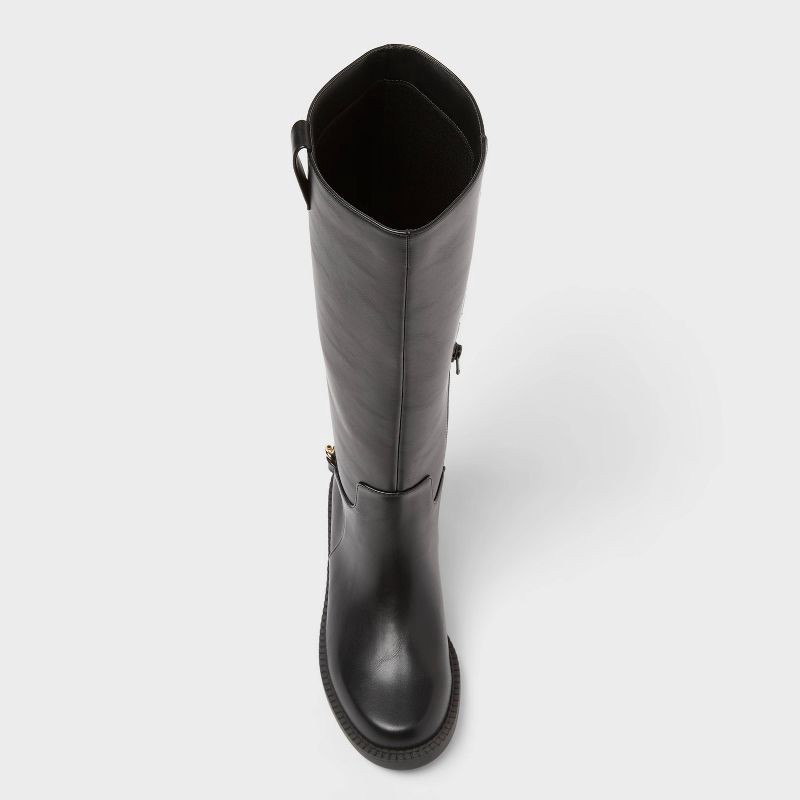 slide 3 of 3, Women's Bobbi Boots with Memory Foam Insole - A New Day™ Black 6.5, 1 ct