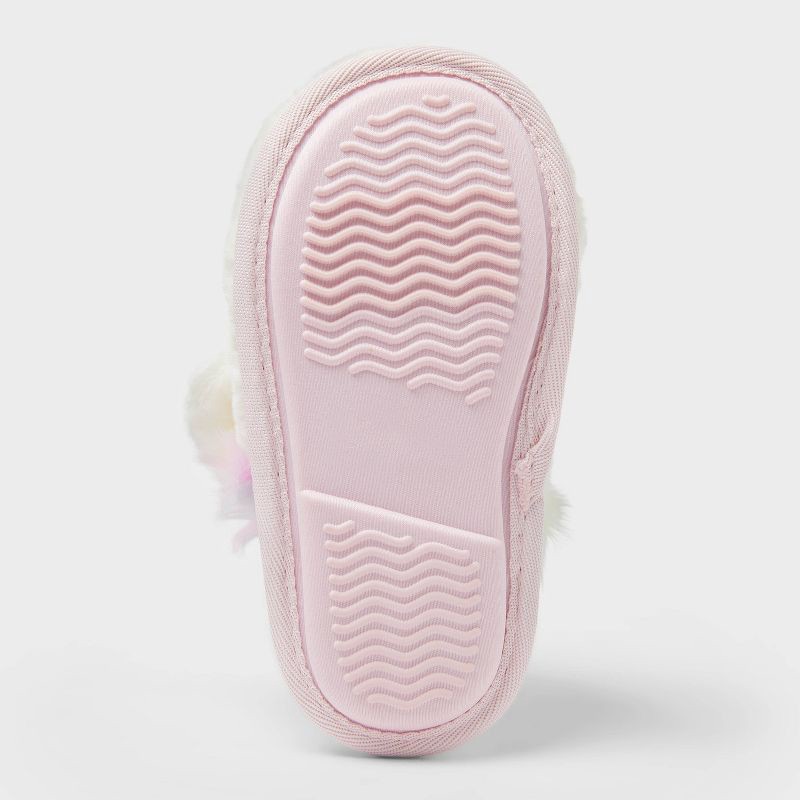 slide 4 of 4, Toddler Unicorn Scuff - Cat & Jack™ Ivory 7T-8T, 1 ct