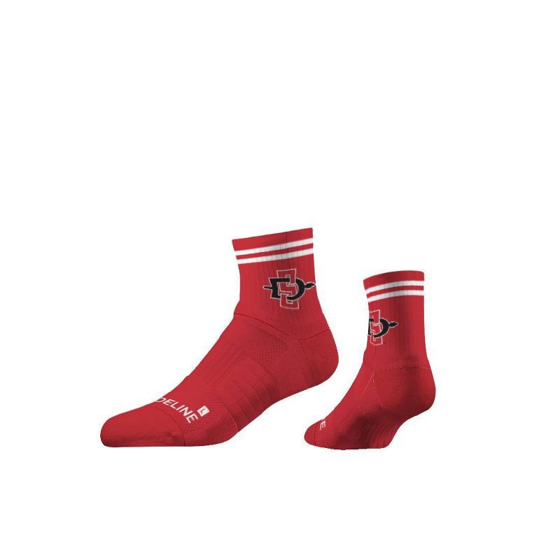 slide 3 of 3, NCAA San Diego State University Half-Calf Knit Socks 2pk, 2 ct