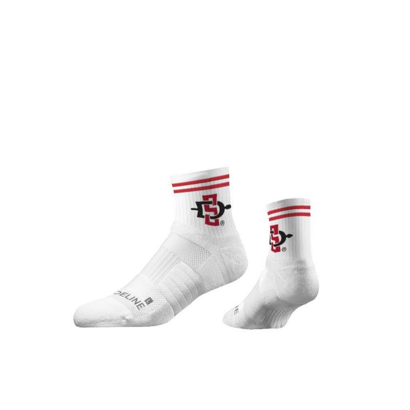 slide 2 of 3, NCAA San Diego State University Half-Calf Knit Socks 2pk, 2 ct