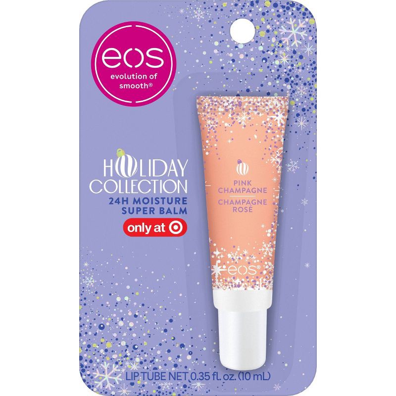 slide 1 of 6, eos Holiday Super Balm - Pink Champagne - 0.35 fl oz, 0.35 fl oz