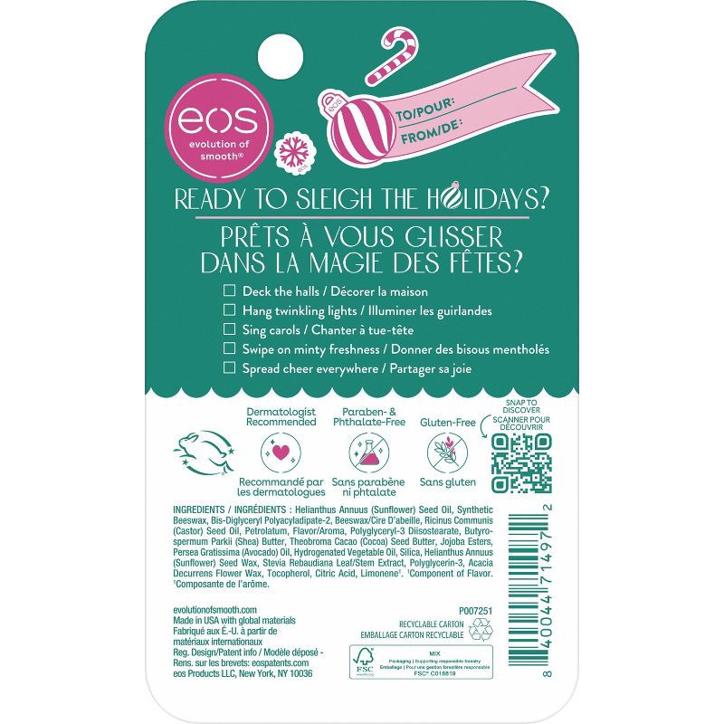 slide 2 of 6, eos Holiday Super Balm - Candy Cane Swirl - 0.35 fl oz, 0.35 fl oz