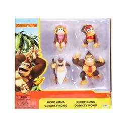 Nintendo Donkey Kong 2.5'' Action Figure - 4pk
